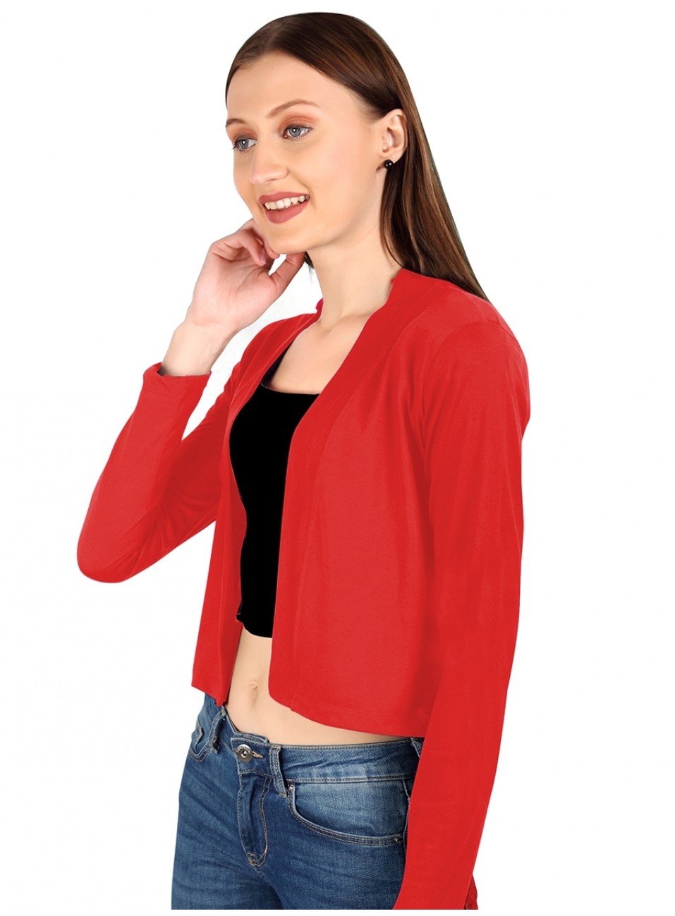 Ladies red clearance shrug